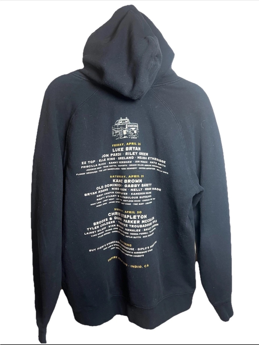 2023 Stagecoach Music Festival Black Sweatshirt M Country Music Concert Merch - Picture 4 of 7